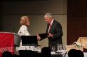 Gary Osborne Accepting The Community Organization Award at SIUE's Social Work Gala 2012