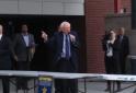 Democratic presidential candidate Bernie Sanders speaks to a crowd of supporters outside of the Vadalabene Center March 4. (Photo by Joseph Lacdan)