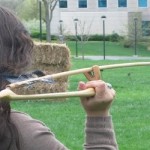 Atlatl club throws spears at competition