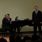 Ben Rardin performing at the Second Annual Honors voice recital at SIUE