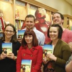 Students and alumna read persona poetry in bookstore