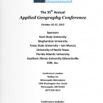 applied gegoraphy conference brochure